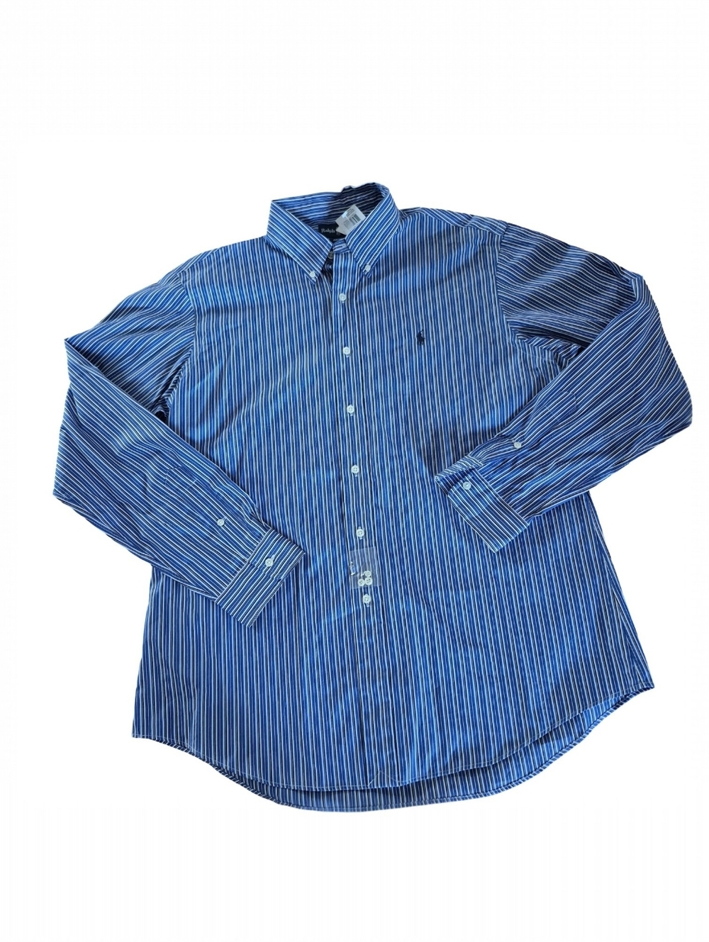 NWT Ralph Lauren Custom Fit Pony Logo Striped Dress Shirt Size XL
